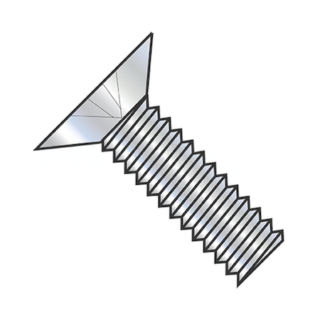 Usa Industrials #6-32 x 1 1/2 in Phillips Flat Machine Screw, Zinc Plated Steel BULK-SCRW-4990